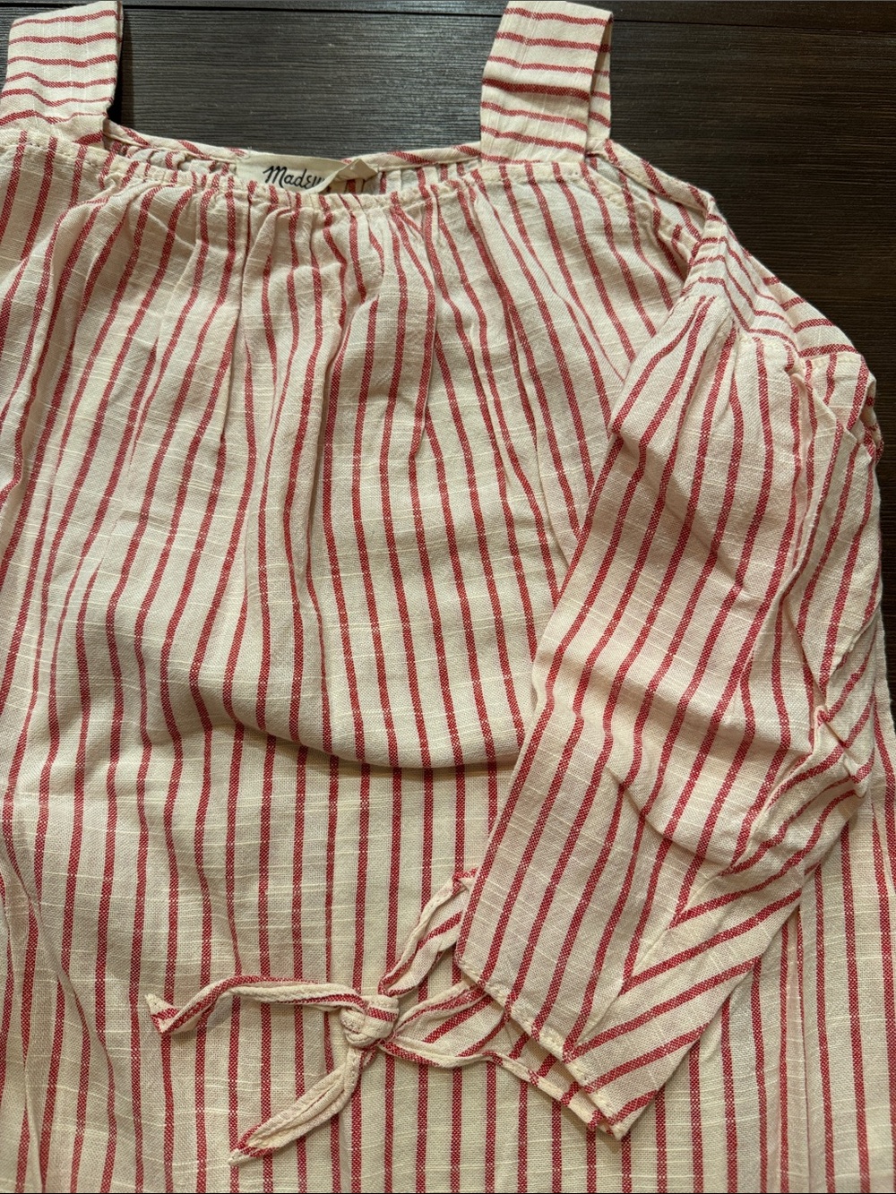 Madewell Striped Off-Shoulder Top - Picture 3 of 3
